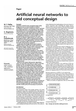 Artificial Neural Networks to Aid Conceptual Design