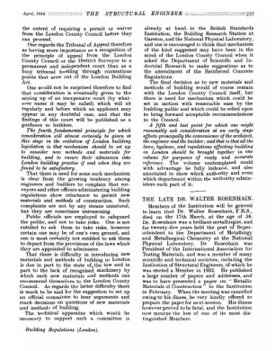 The Late Dr. Walter Rosenhain