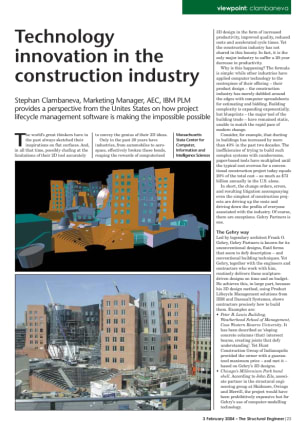 Technology innovation in the construction industry