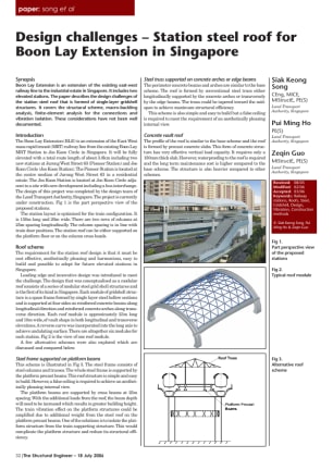 Design challenges &#8211; Station steel roof for Boon Lay Extension in Singapore