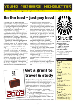 Young Members' Newsletter
