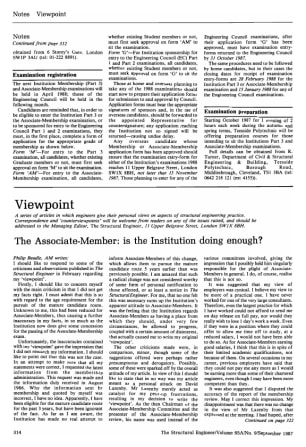 Response to Responses to Viewpoint on The Associate-Member: is the Institution doing Enough? by P. B