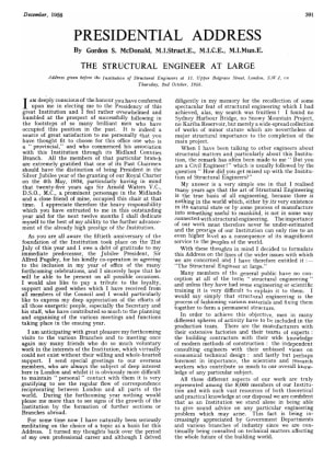 Presidential Address The Structural Engineer at Large