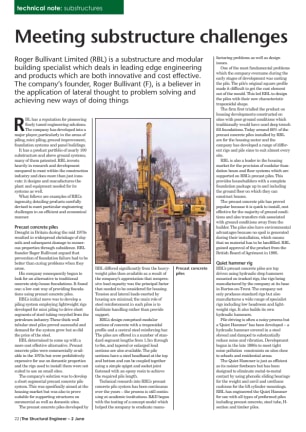 Meeting substructure challenges