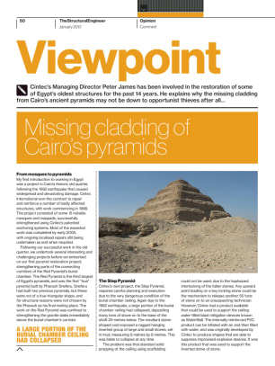 Opinion: Viewpoint: Missing cladding of Cairo’s pyramids