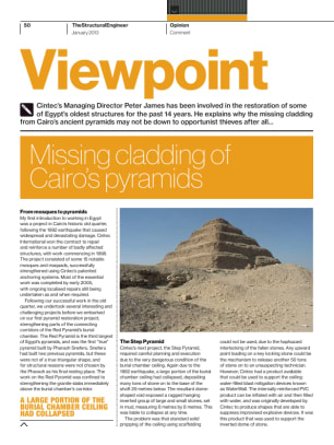 Viewpoint: Missing cladding of Cairo's pyramids - The Institution of ...