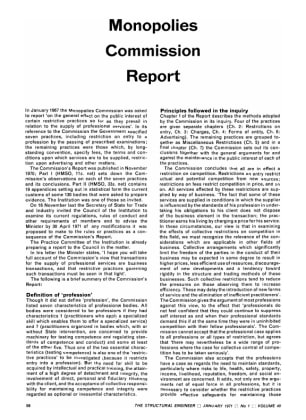 Monopolies Commission Report