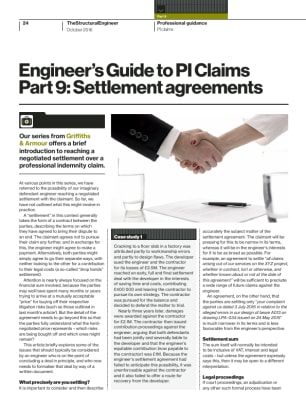Engineer’s Guide to PI Claims. Part 9: Settlement agreements