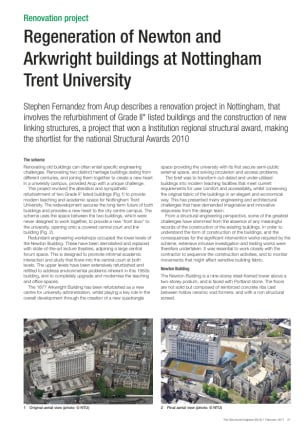 Regeneration of Newton and  Arkwright buildings at Nottingham Trent University