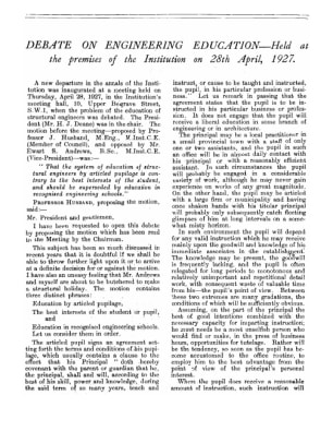 Debate on Engineering Education