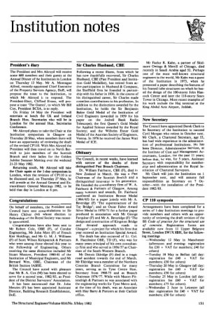 Institution Notes - The Institution of Structural Engineers