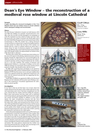 Dean's Eye Window - the reconstruction of a medieval rose window at Lincoln Cathedral
