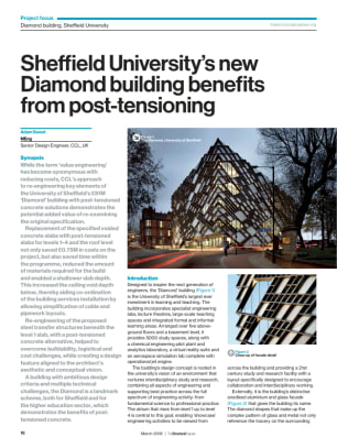 Sheffield University's new Diamond building benefits from post-tensioning