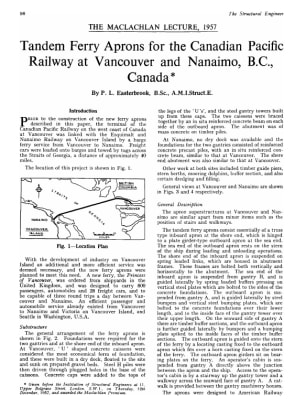Tandem Ferry Aprons for the Canadian Pacific Railway at Vancouver and Nanaimo, B.C., Canada 