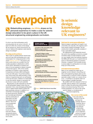 Viewpoint: Is seismic design knowledge relevant to UK engineers?