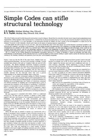 Simple Codes can Stifle Structural Technology