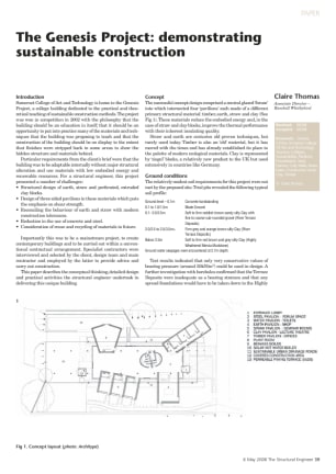 The Genesis Project: demonstrating sustainable construction