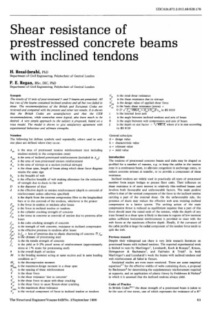 Shear Resistance of Prestressed Concrete Beams with Inclined Tendons