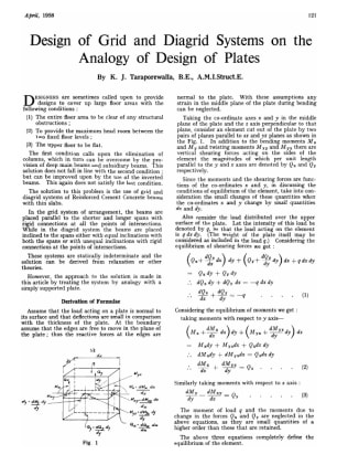 Design of Grid and Diagrid Systems on the Analogy of Design of Plates