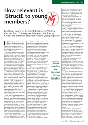 Young members: How relevant is IStructE to young members?