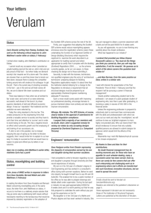 Verulam (readers' letters – March 2011)