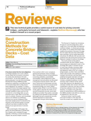 Best Construction Methods for Concrete Bridge Decks – Cost Data (Book review)