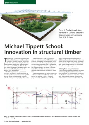 Michael Tippett School: innovation in structural timber