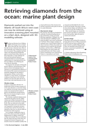 Project: Retrieving diamonds from the ocean: marine plant design