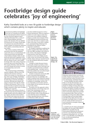 Footbridge design guide celebrates &#8216;joy of engineering&#8217;