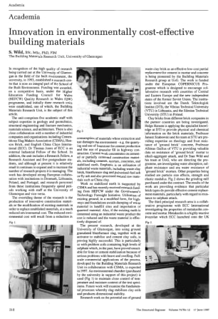Academia. Innovation in Environmentally Cost-Effective Building Materials