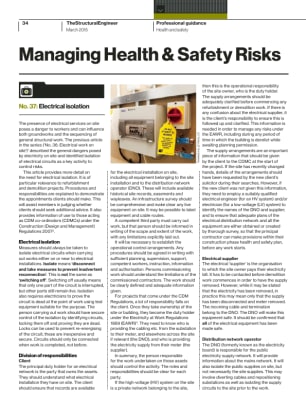 Managing Health & Safety Risks (No. 37): Electrical isolation