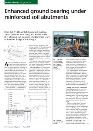Technical note: Enhanced ground bearing under reinforced soil abutments