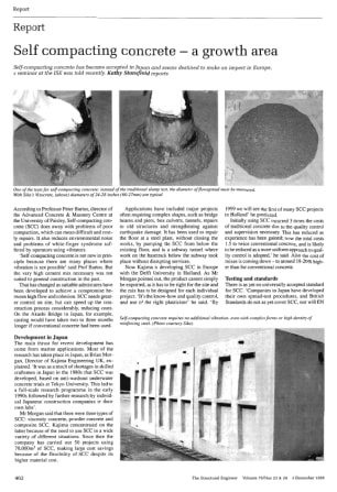 Self Compacting Concrete - a Growth Area