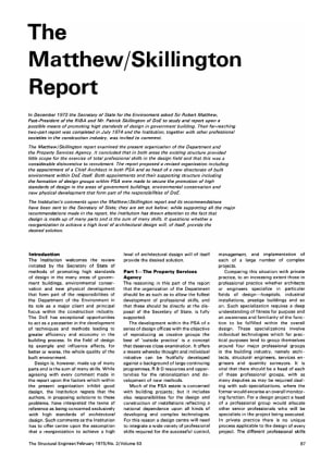 The Matthew / Skillington Report