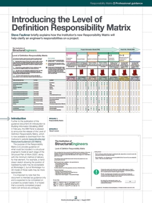 Introducing the Level of Definition Responsibility Matrix