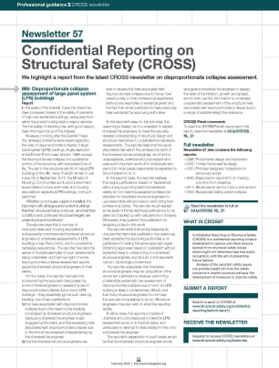 Confidential Reporting on Structural Safety: newsletter 57