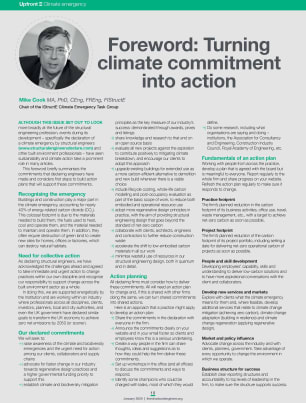 Foreword: Turning climate commitment into action