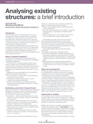 Analysing existing structures: a brief introduction