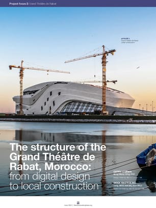 The structure of the Grand Théâtre de Rabat, Morocco: from digital design to local construction