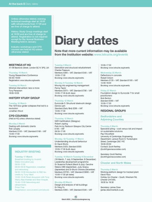 Diary dates (March 2020)