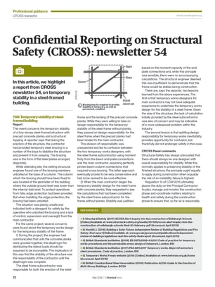 Confidential Reporting on Structural Safety (CROSS): newsletter 54