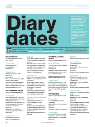 Diary dates (May 2019)
