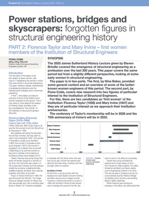 Power stations, bridges and skyscrapers: forgotten figures in structural engineering history (Part 2)