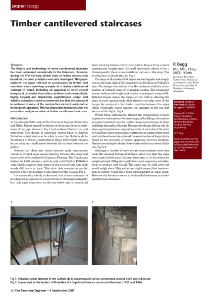 Timber cantilevered staircases - The Institution of Structural Engineers