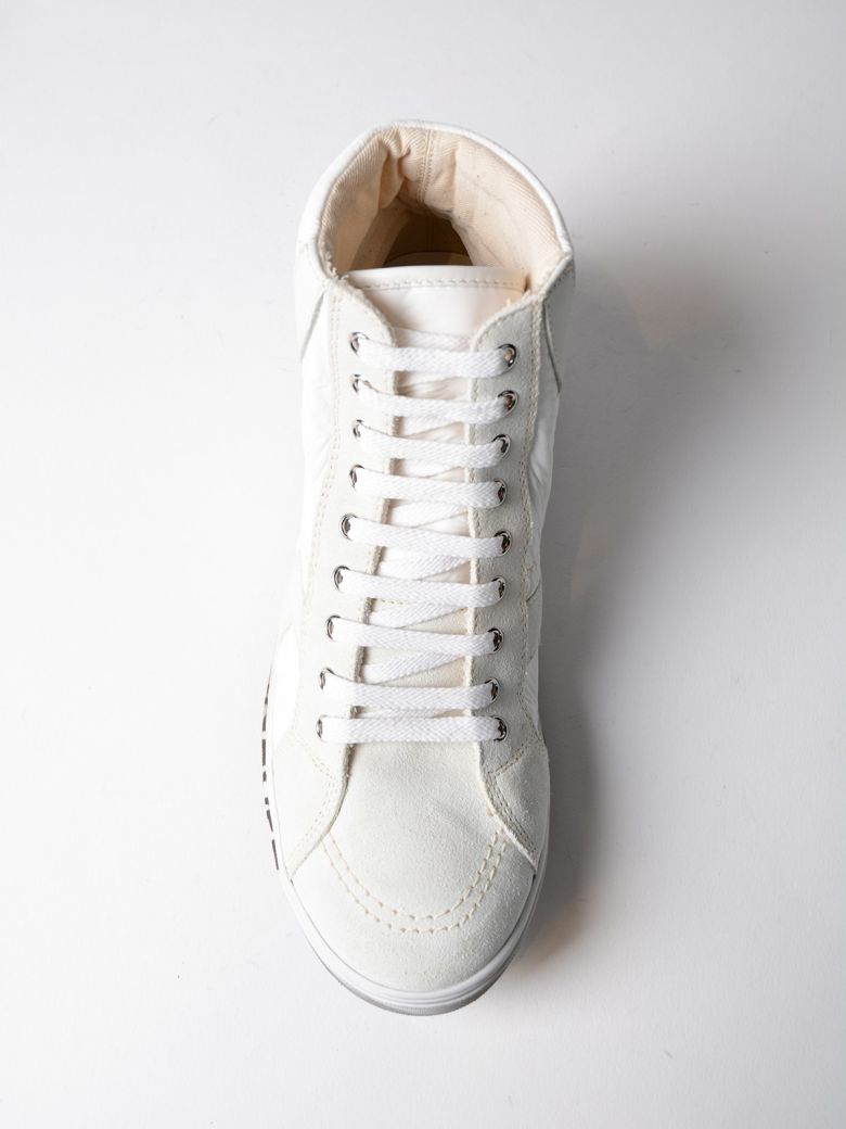 SAINT LAURENT Smoking Forever Joe Mid Top Sneaker in White | ModeSens