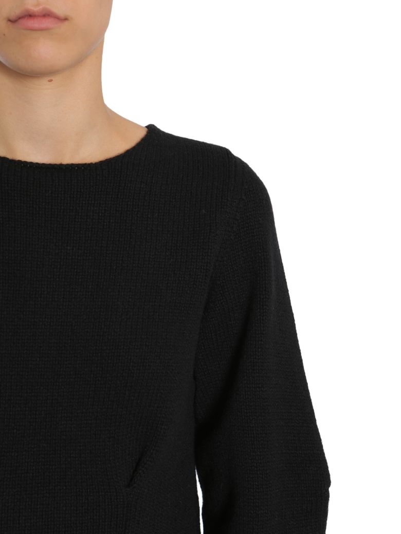 ALEXANDER MCQUEEN Black Cashmere Crewneck Sweater in Nero | ModeSens