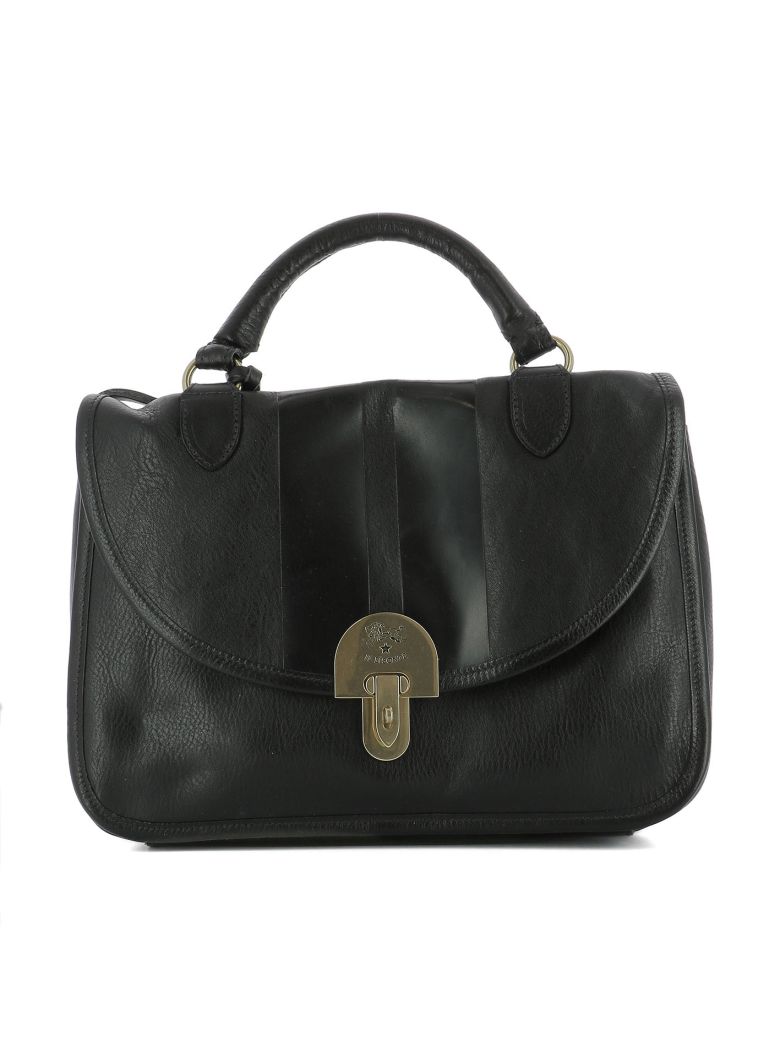 Il Bisonte - Black Leather Handle Bag - Black, Women's Totes | Italist