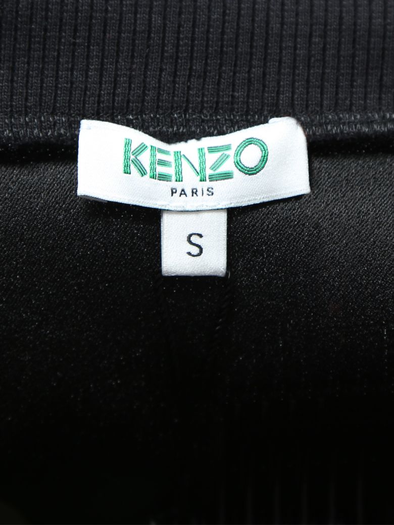 KENZO Icon Tiger-Embroidered Crepe Sweatshirt in Black | ModeSens