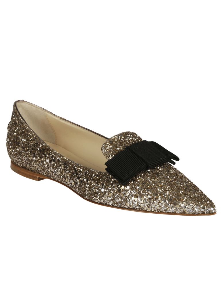 JIMMY CHOO Gala Slippers in Antique Gold | ModeSens