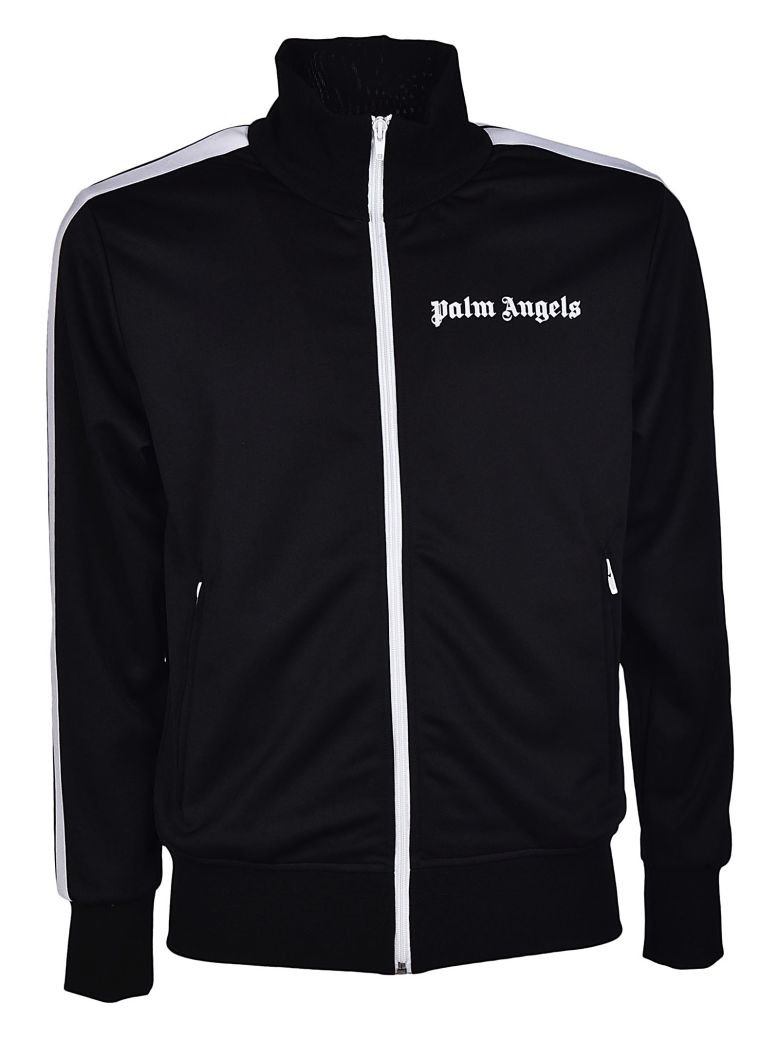 Palm Angels - Palm Angels Stripe Sleeve Track Jacket - Black/white, Men ...